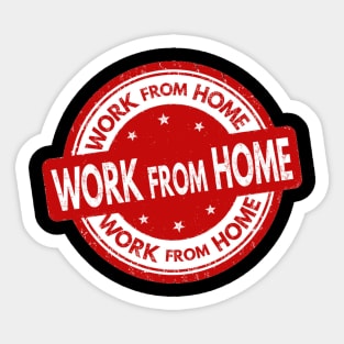 Work From Home Sticker